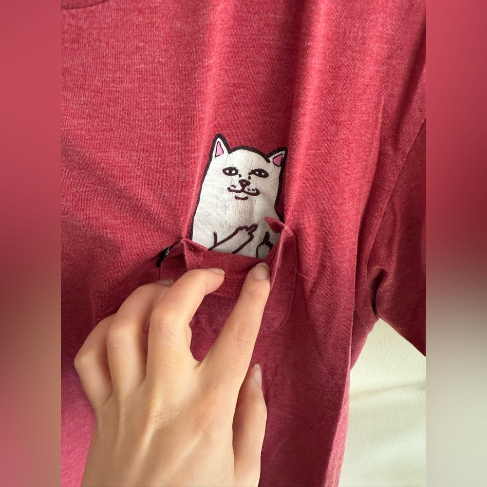 rip n dip - pocket cat tshirt - Picture 3 of 4